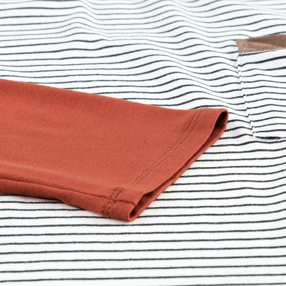 💜 New Stripped Top With Pocket - Picture 10 of 11